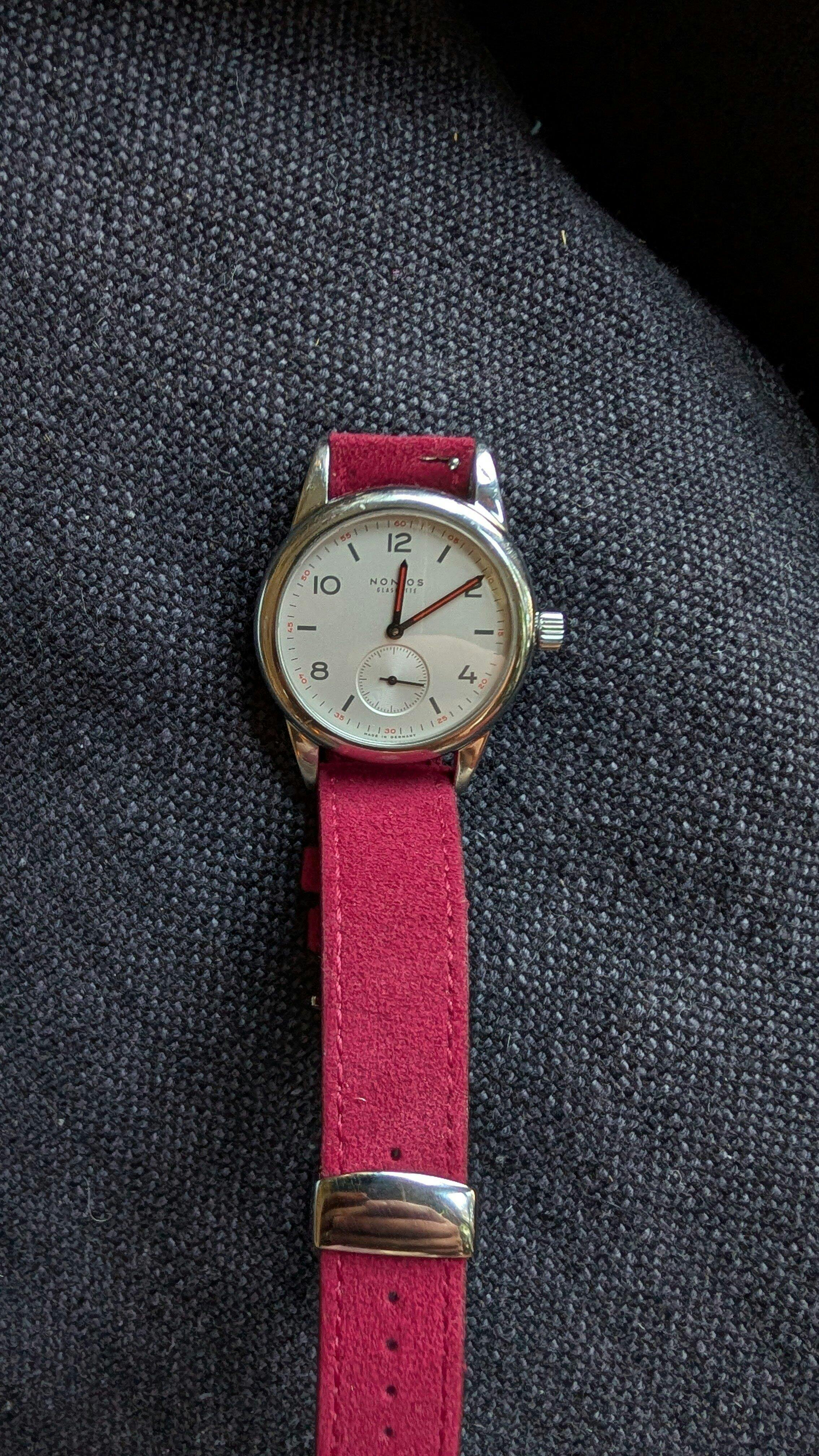 Fluco Alcantara Grey Vegan Suede Quick-Release Watch Strap