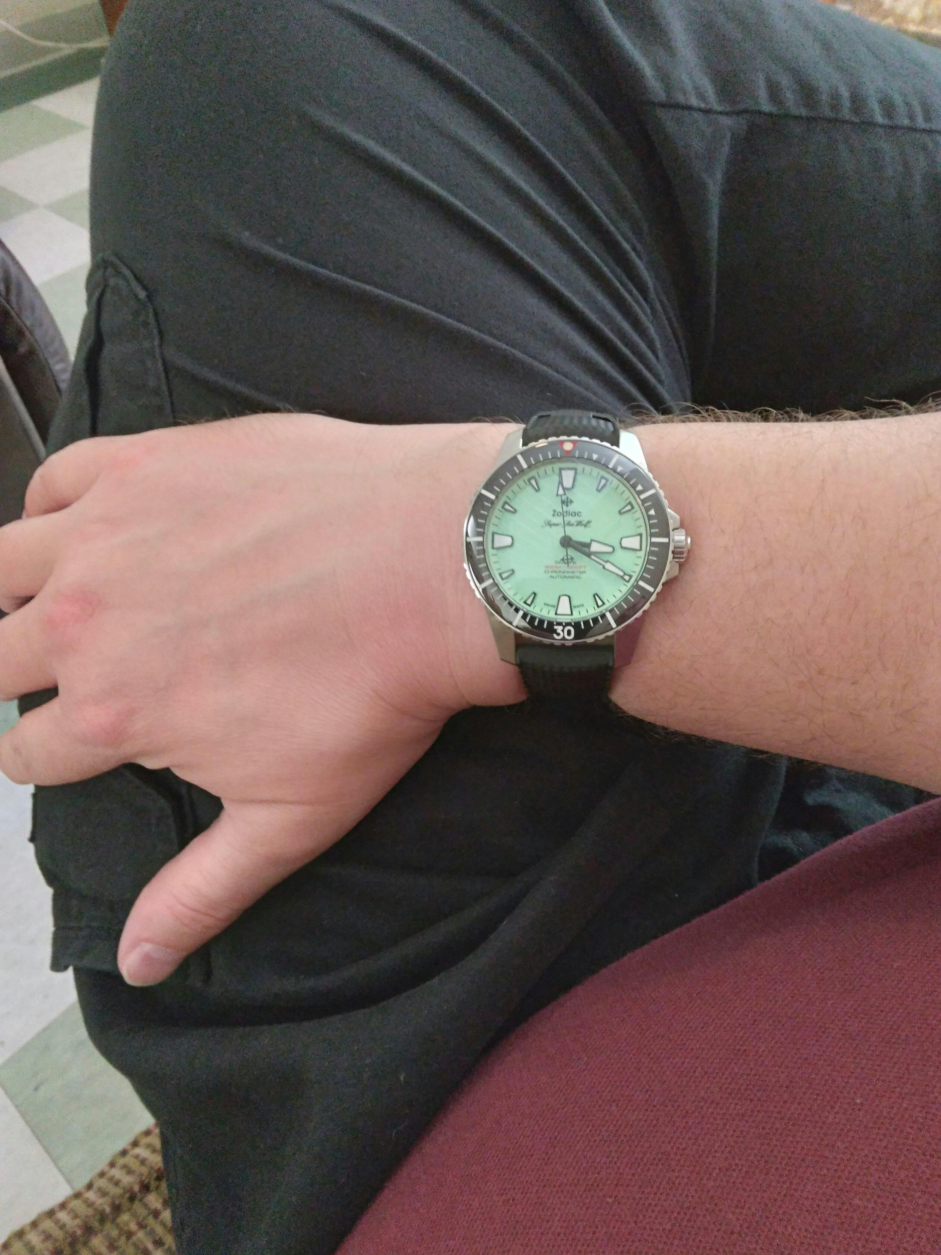 The Original TROPIC® Black Rubber Dive Watch Band Strap