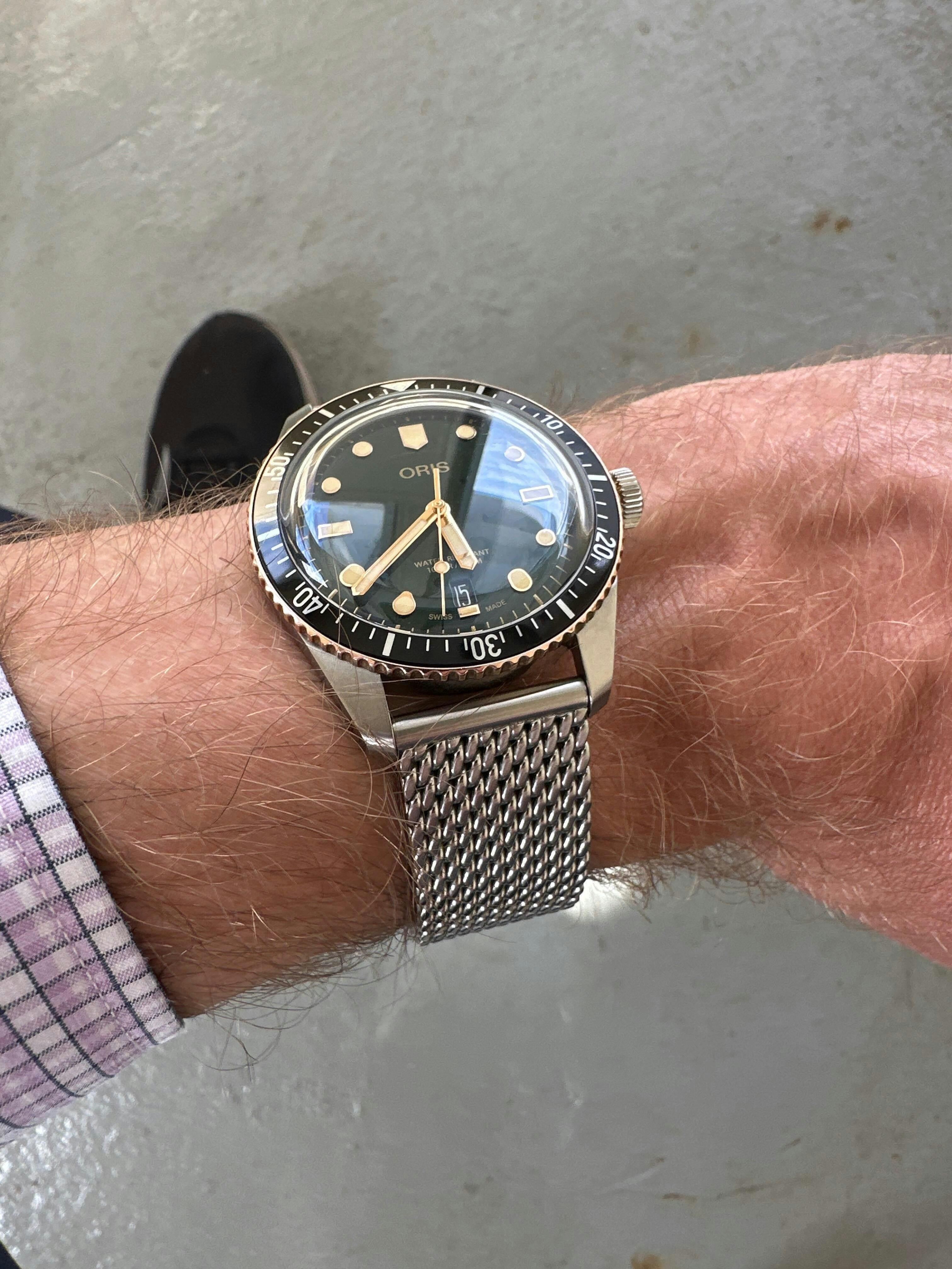 Staib Dive Extension Matte Milanese Steel Mesh Watch Band