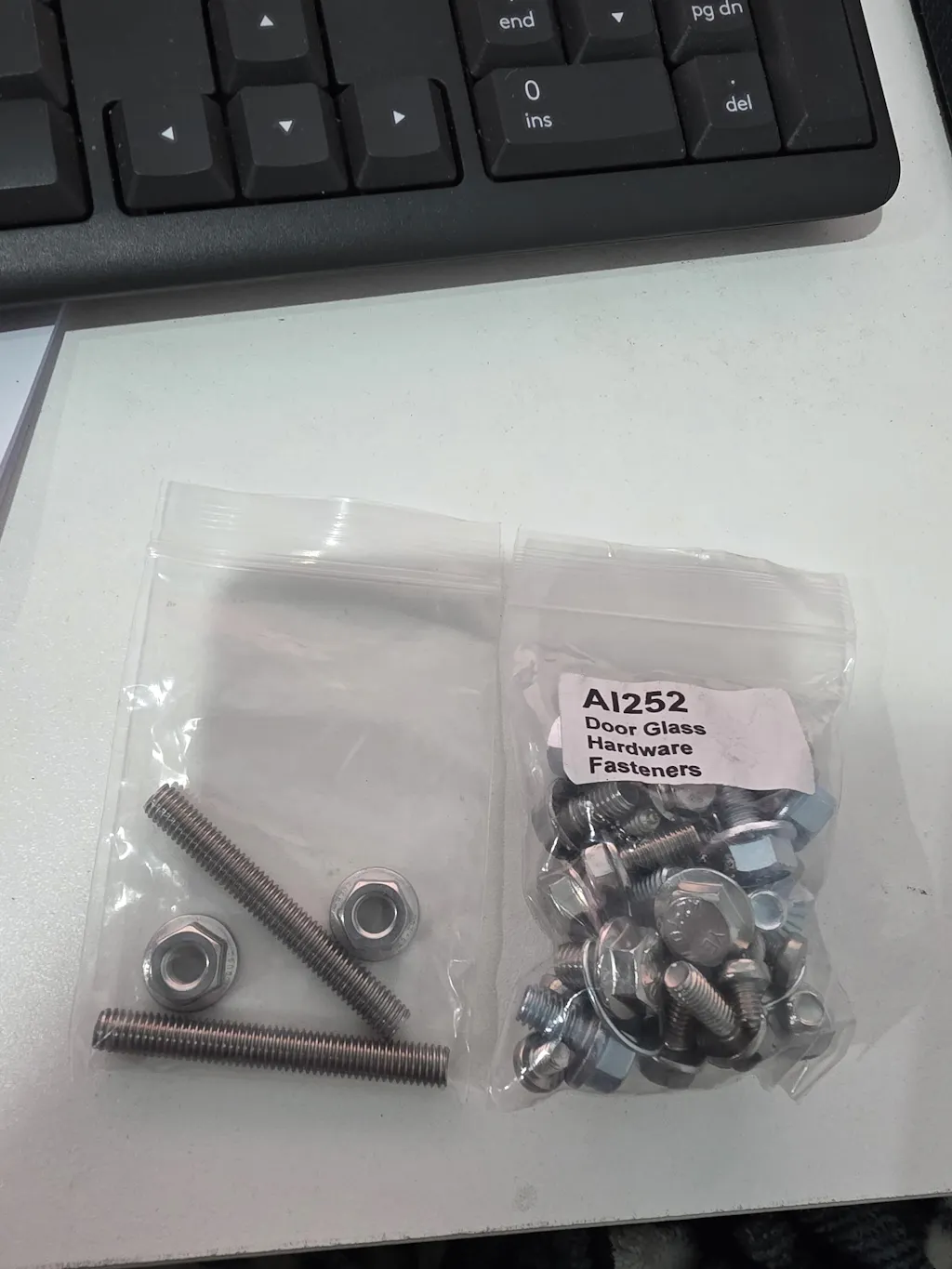 DOOR GLASS HARDWARE FASTENER KIT for VB VC VH VK VL
