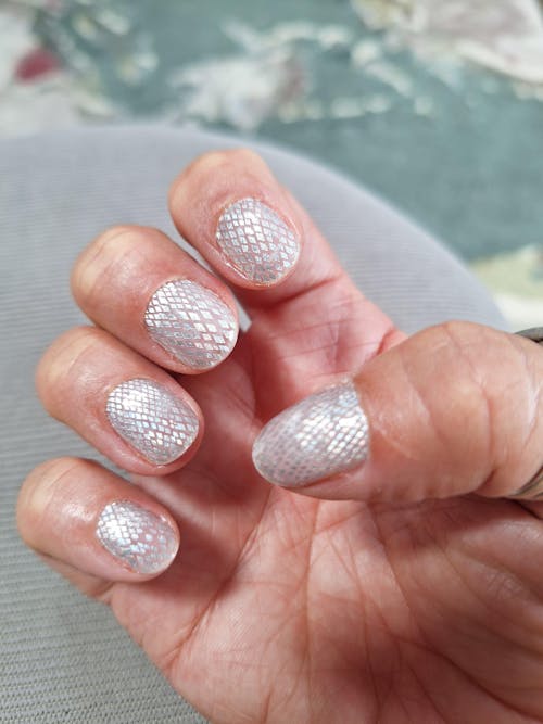 Holographic Snakeskin (Part Transparent)- Holy Classics (Non-UV Nail Wraps)
