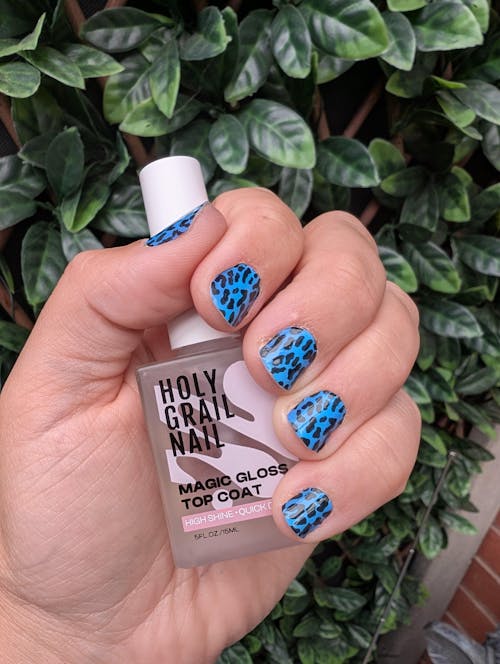 Blue Leopard - Holy Classics (Non-UV Nail Wraps)