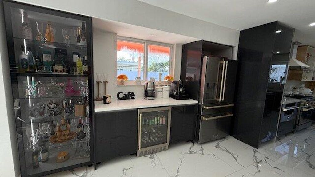 ZLINE 24-Inch Monument Autograph Edition 154 Can Beverage Fridge in Stainless Steel with Champagne Bronze Accents (RBVZ-US-24-CB)