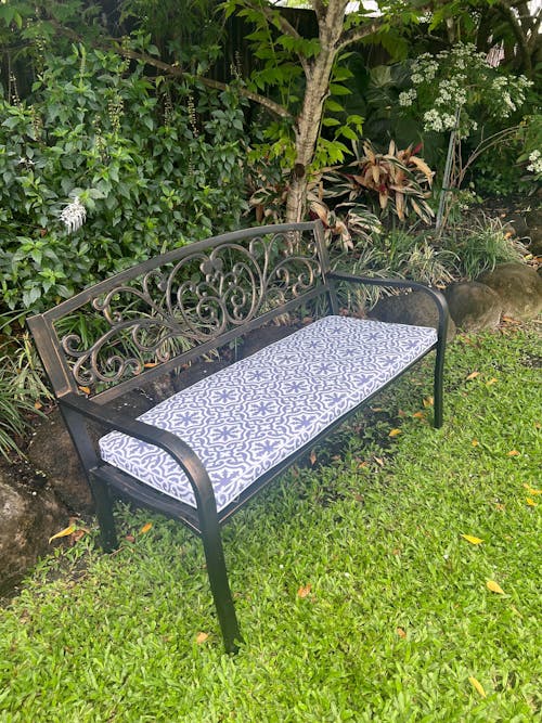 Cast Iron Garden Bench - Bronze