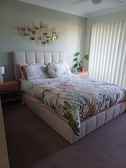 Brooklyn (Queen) Storage Bed Frame | Fabric - Beige