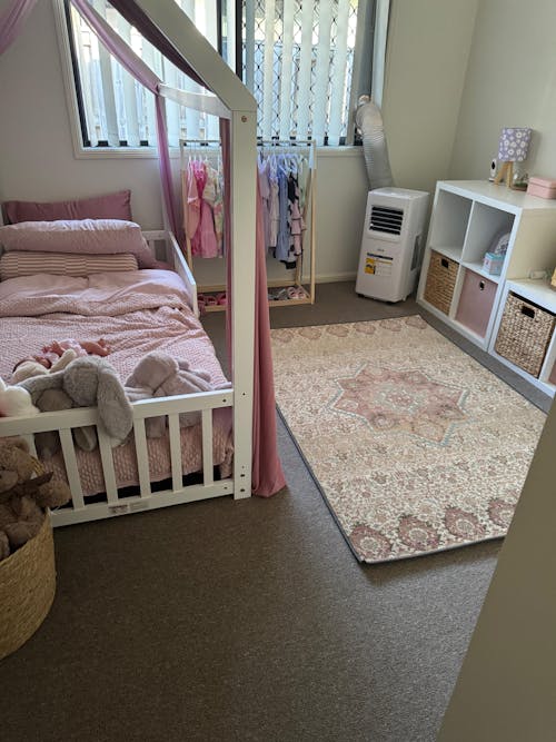 Leo (Single) Kids Wooden House Bed Frame - White