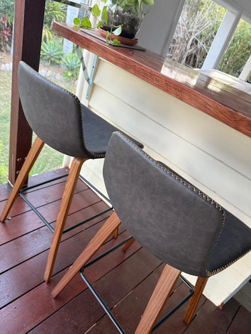 Peyton (Set of 2) Bar Stools 68cm - Brown