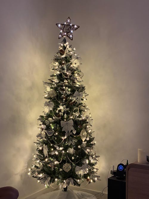 6.2FT Light Snow & Pine Cone Christmas Tree - 680 Tips