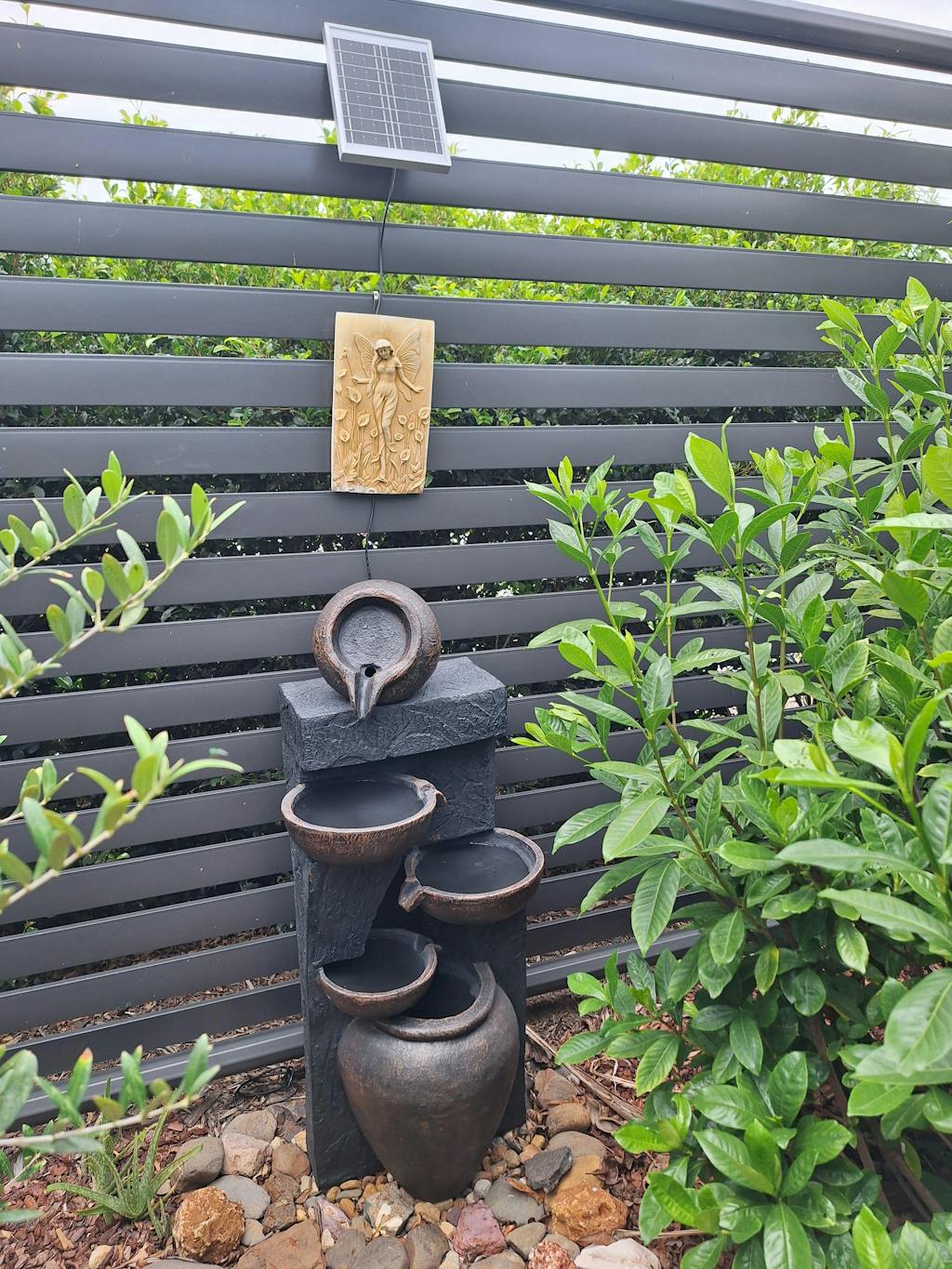 5 Tiered Classic Cascading Solar Powered Water Fountain 99cm