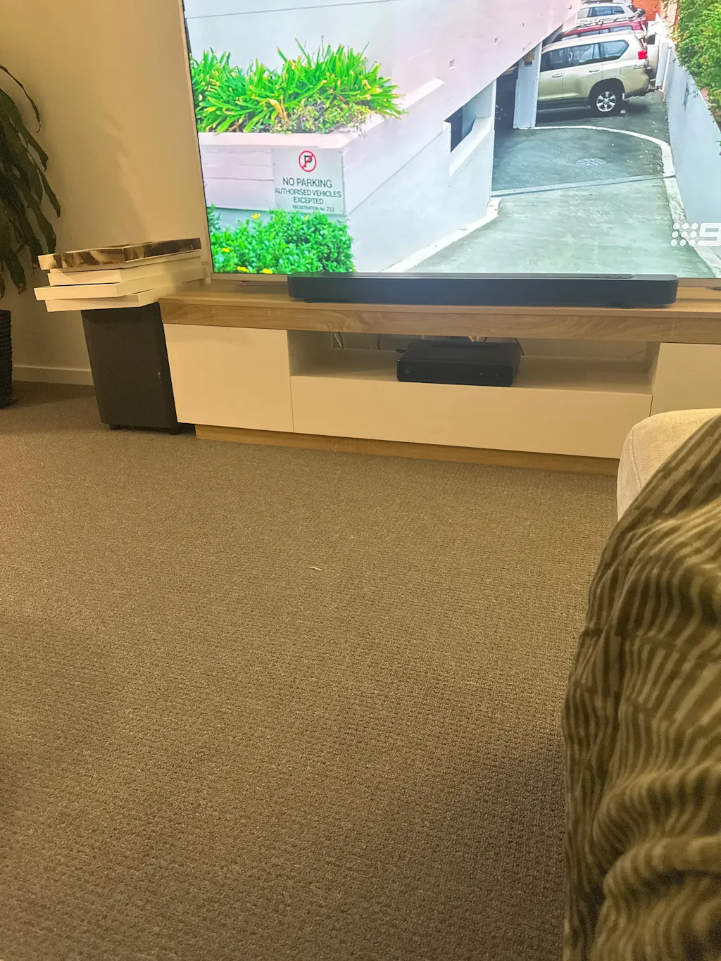 Harlow Modern TV Unit 180cm – White & Oak