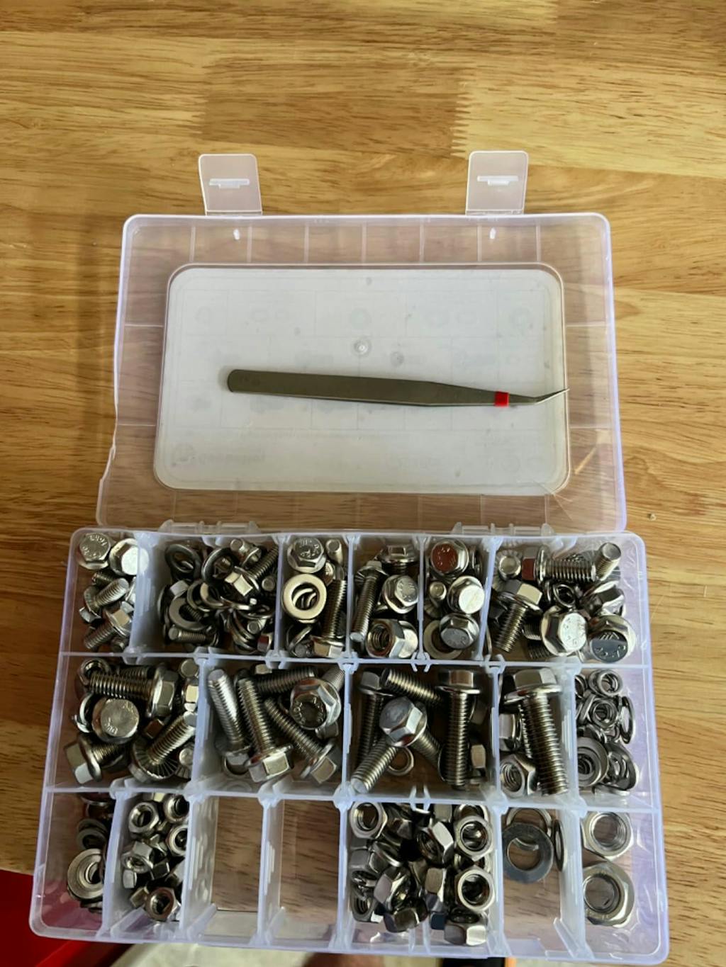 292 Pcs 304 Stainless Steel Bolts and Nuts Kit, A2 Hex Head Flange Nut and Bolt Set M6 M8 M10