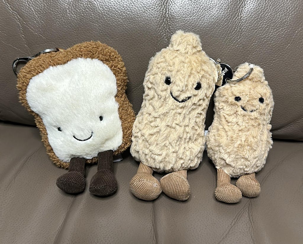 Jellycat 吐司鎖匙扣｜Amuseable Toast Bag Charm 19cm