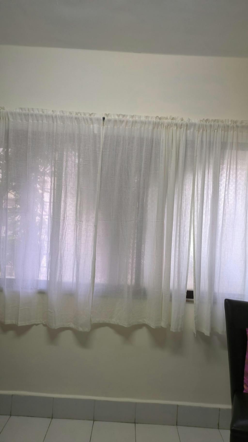 Fort Absolute - Rod Pocket White Sheer Curtain
