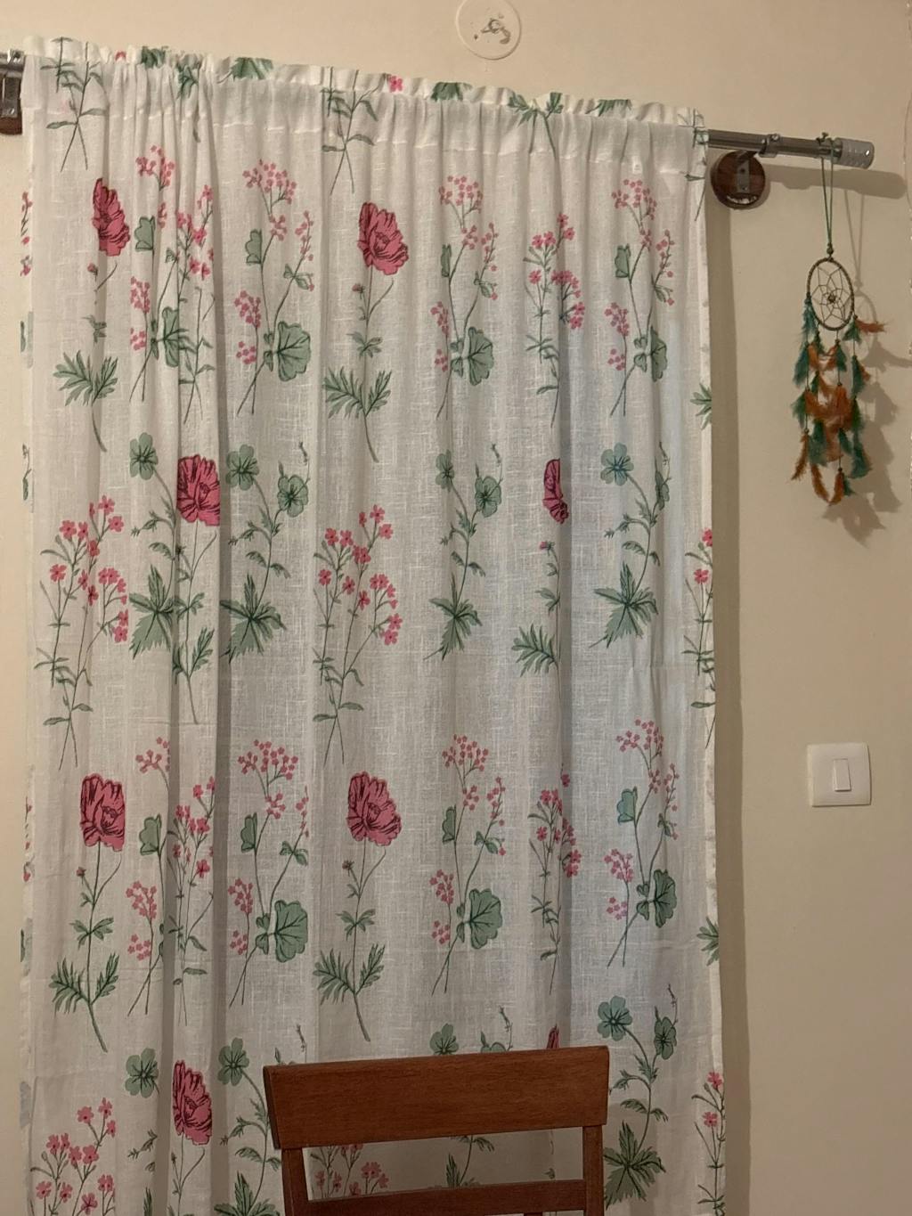 Imprimer Rosachic - Printed Sheer Curtain (Multicolor)