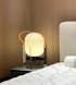 Alix Cesta Metalica Basket Lamp Modern Opal Glass & Chrome Accent Light