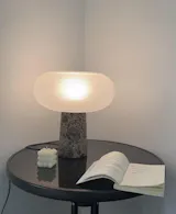 Layla Table Lamp | Frosted Ribbed Glass