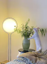 Garreau Single Globe Floor Lamp - Bauhaus Replica  1971 Design