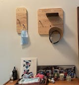 Wooden Pegboard: Home office wall organizer – homfis
