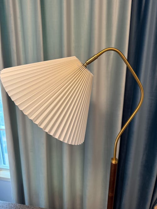 Cozy Glow Pleated Fabric 59" Floor Lamp