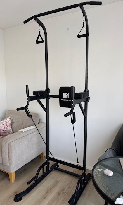 Gym Fitness Hardcastle Adjustable Squat Rack With Dip Bars Squat