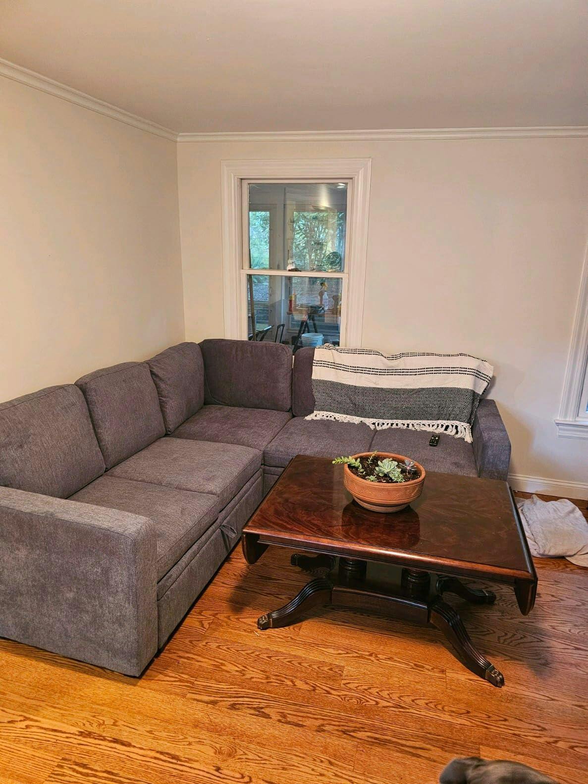 5-Piece Polyester Modular Sleeper Sectional With Storage Space