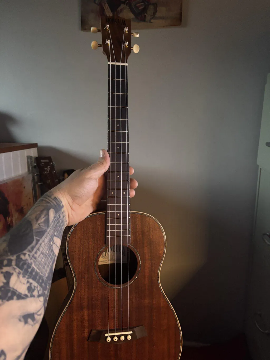 Kohala Deluxe Solid Top Baritone Acoustic Electric Ukulele
