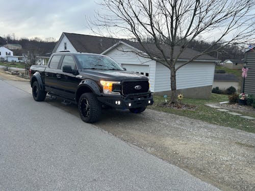 Full-Width Front Bumper w/ Winch Plate For Ford F-150 2018-2020 (Excluding Raptor) - Hooke Road