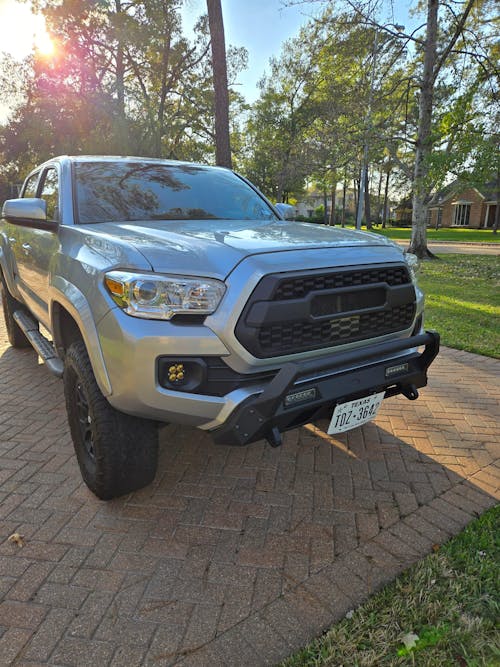 2016-2023 Toyota Tacoma Steel Rear Bumper w/License Plate Light - Hooke Road