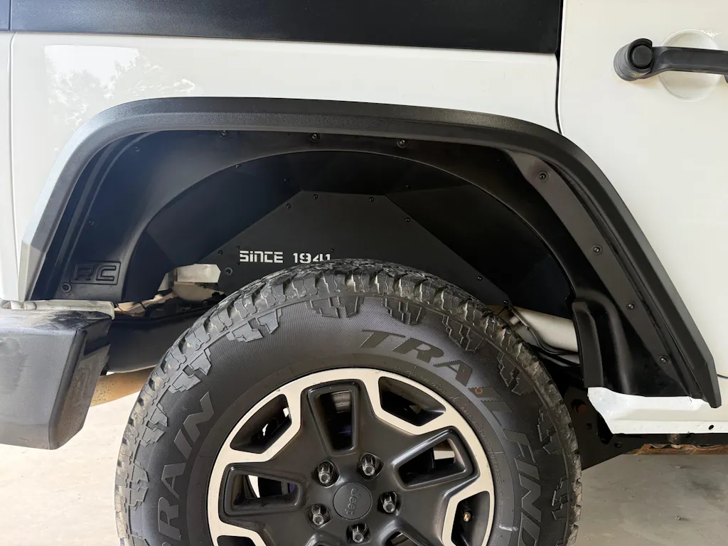 Hooke Road Aluminum Rear Inner Fender Liners(07-18 Jeep Wrangler JK)