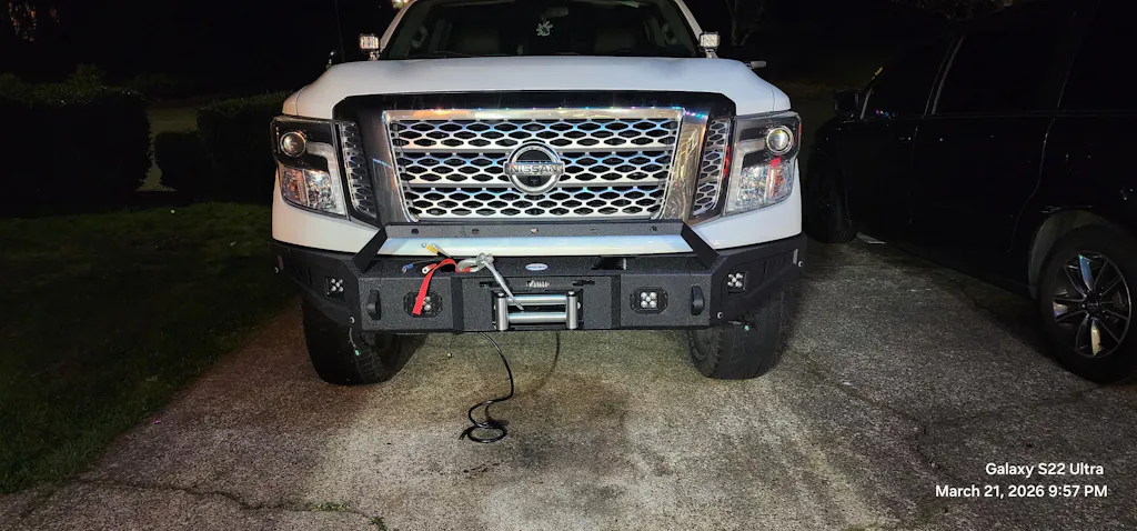 2017-2024  Nissan Titan Front Bumper /Winch Plate (Excluding Titan XD) - Hooke Road