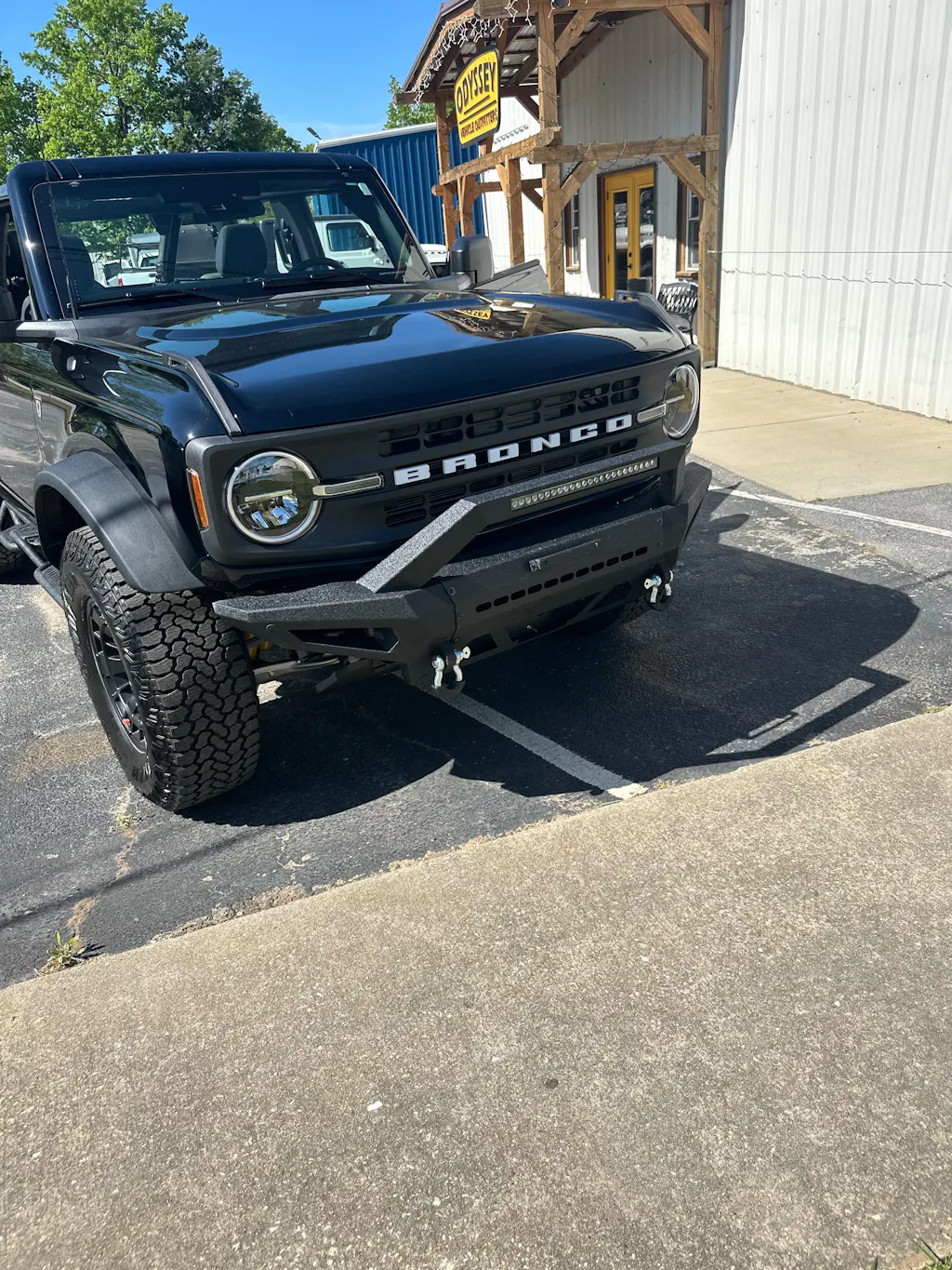 Front Bumper w/72W Light Bar for 2021-2026 Ford Bronco (Excluding Raptor) - Hooke Road