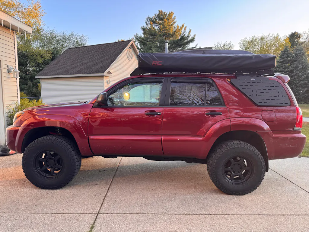 2003-2009 Toyota 4Runner Rear Window Exterior Storage Molle Panel - Hooke Road