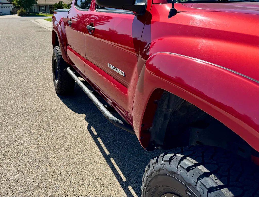 Step Sliders Tube Slider Rocker Guards (05-23 Toyota Tacoma Double Cab, Excluding TRD Off-Road & TRD Sport) - Hooke Road