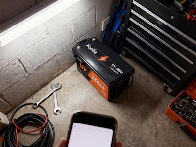 HOOLIKE 12.8V 280Ah Bluetooth-Enabled Lithium Iron Phosphate (LiFePO4) Battery
