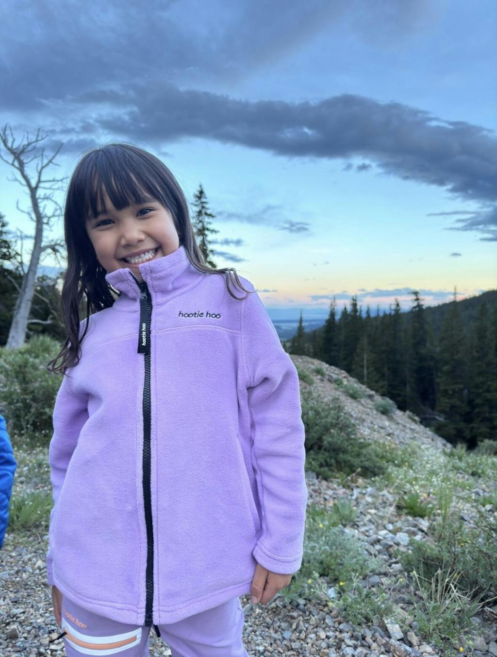 Kids Eyas Popcorn Fleece Jacket - Grape | Cozy, High-Quality