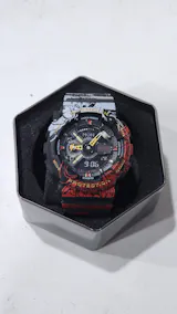 Casio G-Shock Analog Digital Adopts red, black and white Belt Men's Watch For ManGA-110JOP-1A4 Sports Multi Color Dial Day And Date Gift Watch