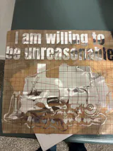 I am willing to be unreasonable Vinyl decal