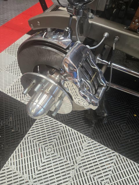 Pete and Jakes Super Stopper 1" rotor Finned Bracket Polished Calipers (5" x 4 1/2")