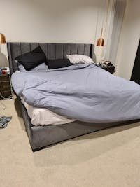 Bed Frame and Mattress Bundle (Super King, King, Queen) - Mayfair Velvet Charcoal