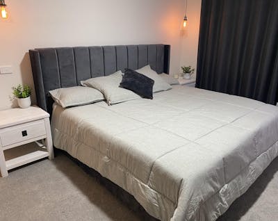 Bed Frame and Mattress Bundle (Super King, King, Queen, Double) - Mayfair Charcoal Velvet Bundle