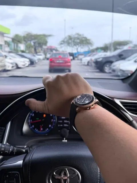 Seiko Mod Yachtmaster Rose Gold (Rubber Strap)