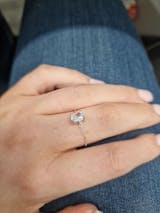 Oval Cut Chain Ring Free Gift