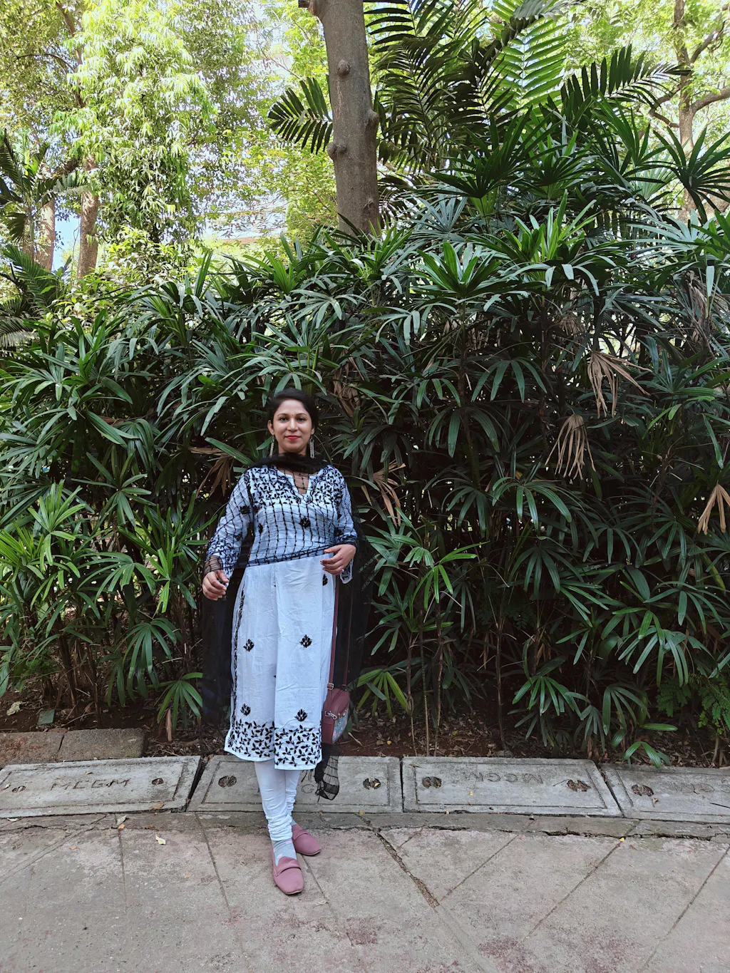 HOC Chandni Chikankari Cotton Straight Kurta