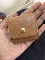 Real Leather Mini Jewelry Organizer |Foldable Leather Jewellery Pouch