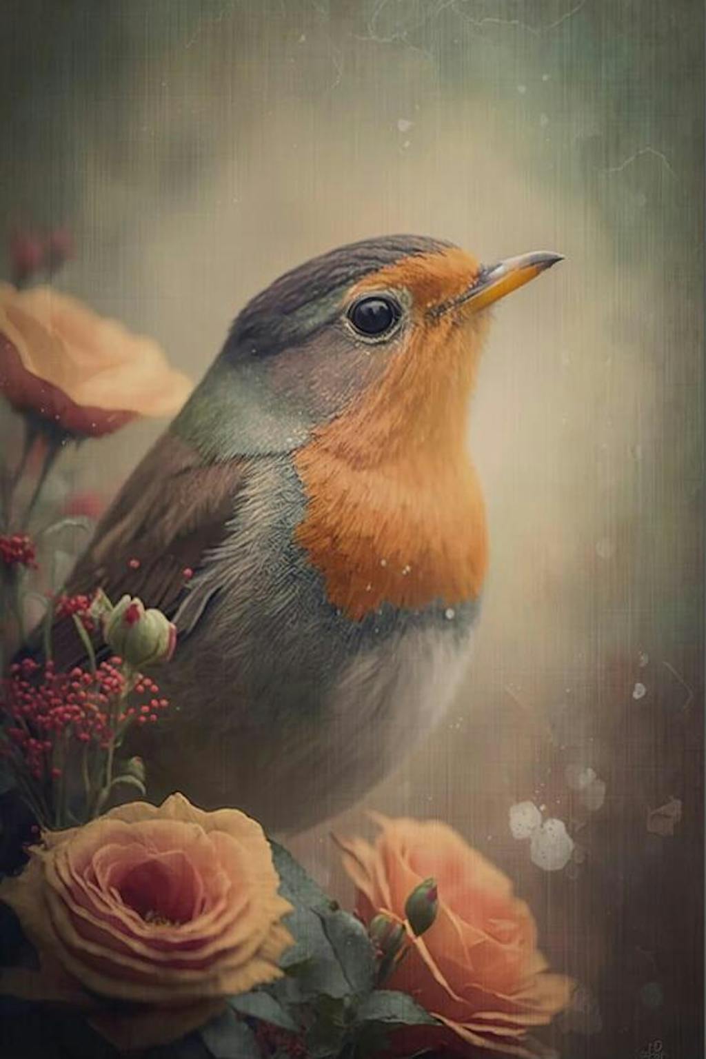 Roodborstje 2 · Canvas