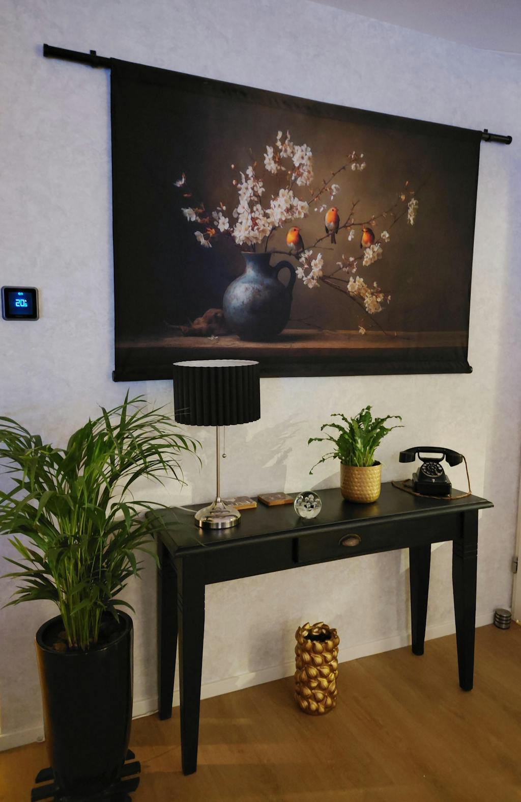 Roodborstjes · Wandkleed