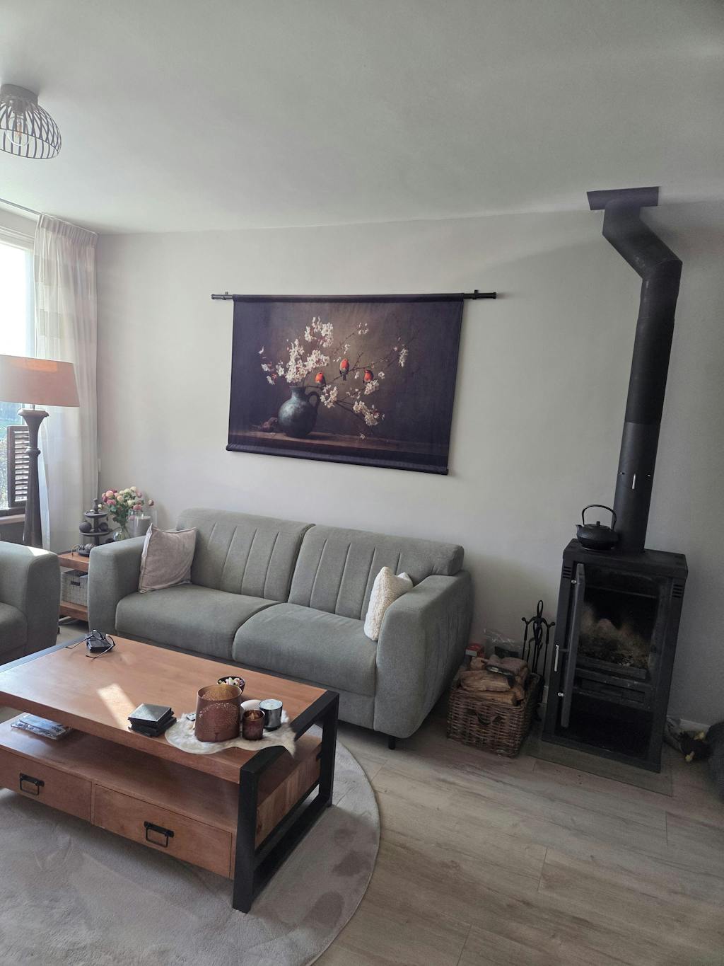 Roodborstjes · Wandkleed