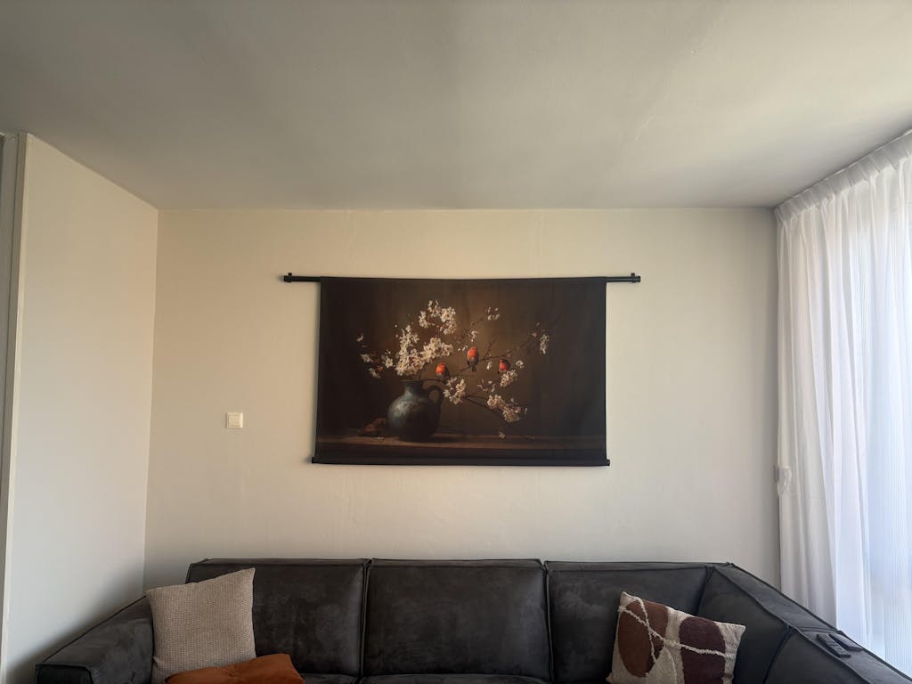 Roodborstjes · Wandkleed