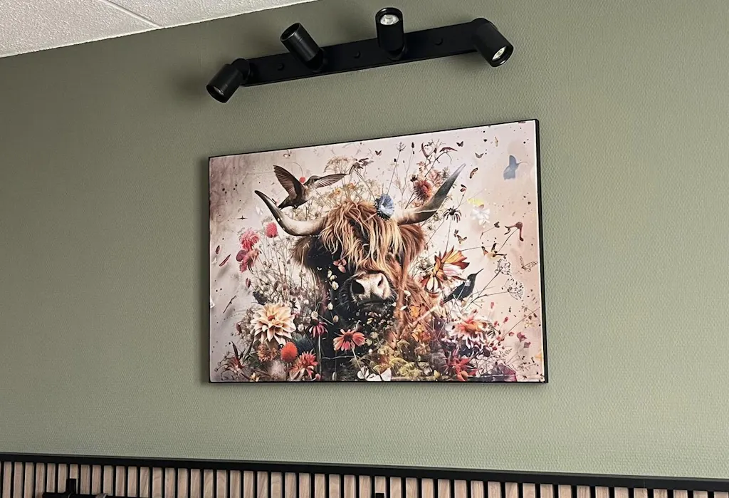 Bloemen Schotse hooglander 2 · Artframe