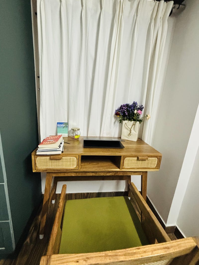 Noir Solidwood Study/Console Table